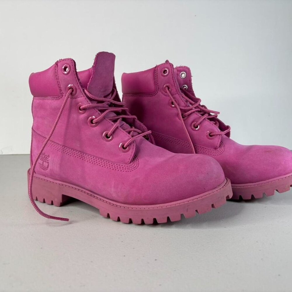 Womens Pink Timberland Boots Size 5
